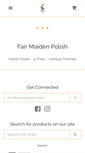 Mobile Screenshot of fairmaidenpolish.com