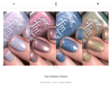 Tablet Screenshot of fairmaidenpolish.com